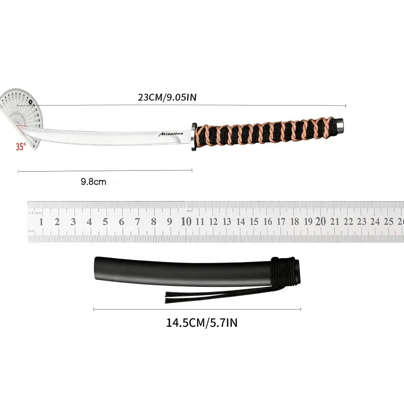 1PC Japanese style knife, for sushi and raw fish - Outdoor camping, high carbon stainless steel, sharp blade, cooking tool