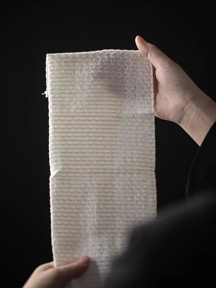 Tea Towel - Thick Absorbent Cotton and Linen Handmade Tea Cloth for Tea Set Accessories, Single Piece