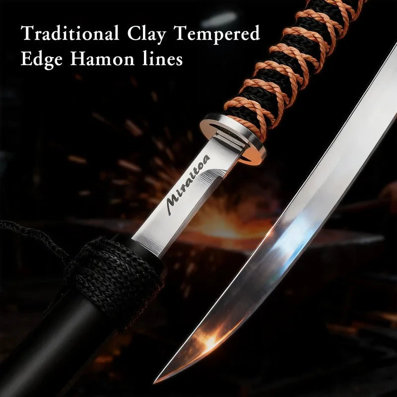1PC Japanese style knife, for sushi and raw fish - Outdoor camping, high carbon stainless steel, sharp blade, cooking tool