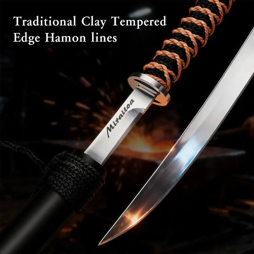 1PC Japanese style knife, for sushi and raw fish - Outdoor camping, high carbon stainless steel, sharp blade, cooking tool